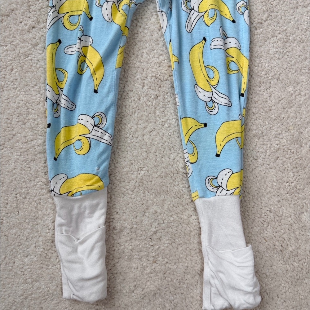 Little Sleepies Blue and Yellow Banana Print Outfit - Picture 9 of 15
